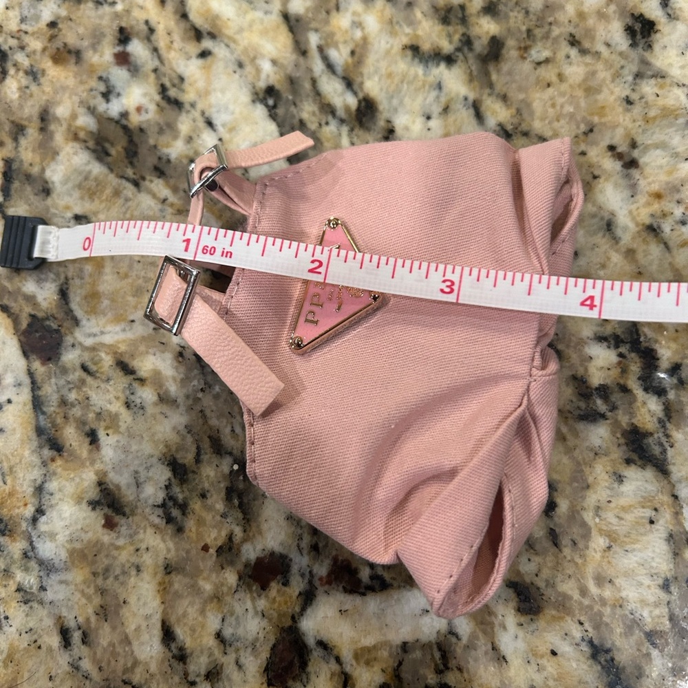 Labubu Prada Pink Bucket Hat and Harness Set - Picture 3 of 3